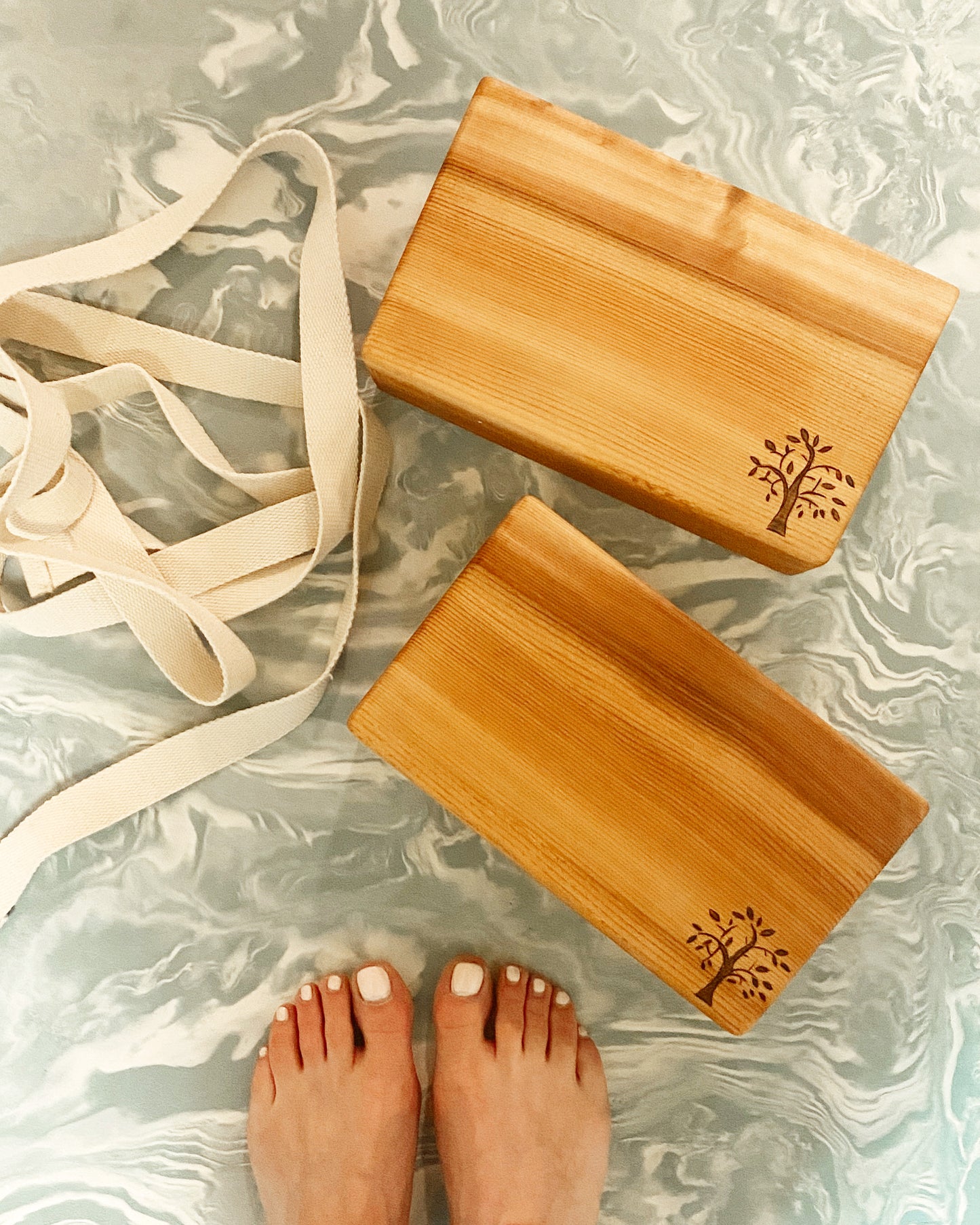 Personalized Cedar Yoga Block