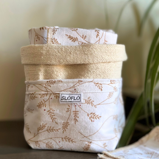 100% Cotton WashCloth and Cotton Squares Set - SLOFLO World
