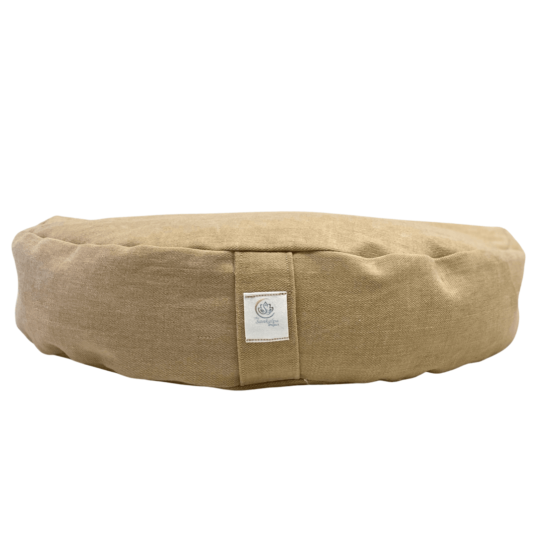 Beige Crescent Meditation Zafu - The Sankalpa Project