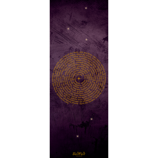 Suede SLOFLO Combination Yoga Mat 4mm Mantras - SLOFLO World