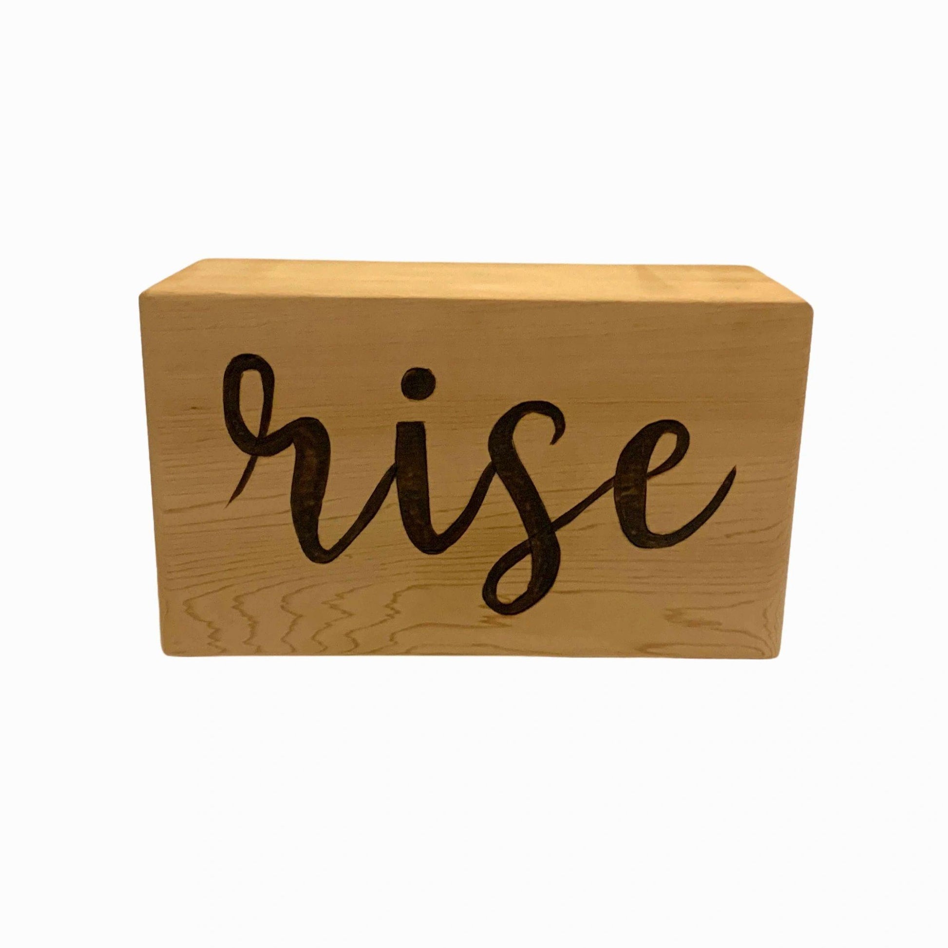 Personalized Cedar Yoga Block - The Sankalpa Project