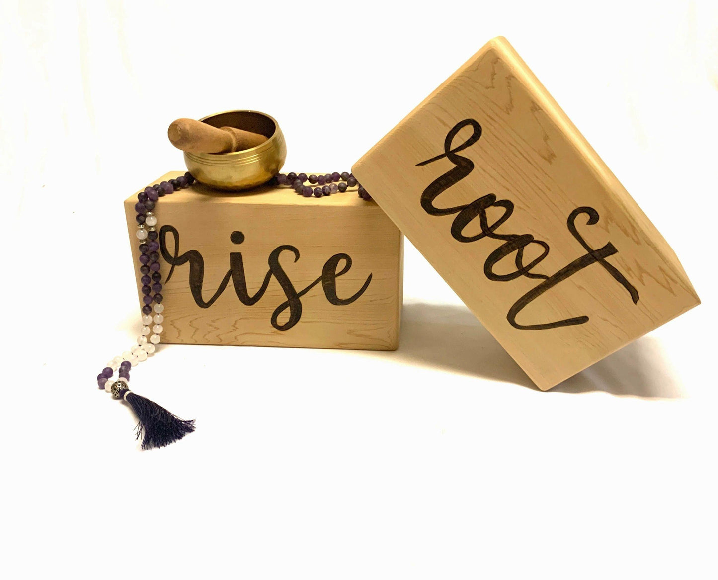 Personalized Cedar Yoga Block - The Sankalpa Project