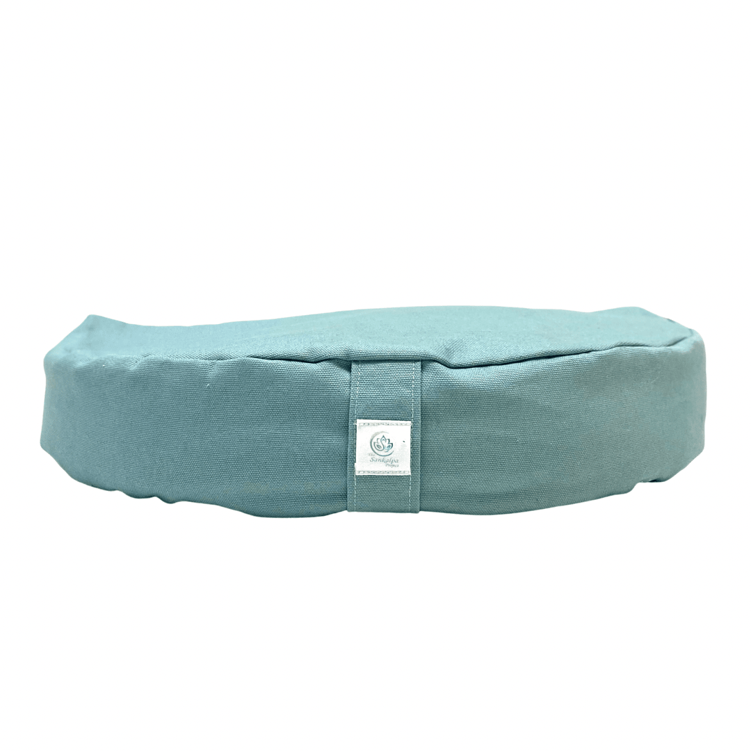 Teal Crescent Meditation Zafu - The Sankalpa Project