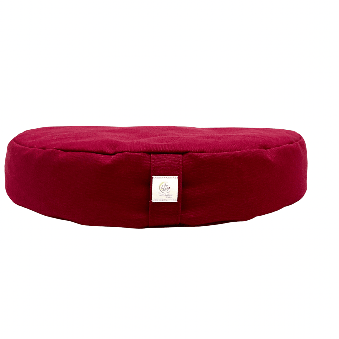 Burgundy Crescent Meditation Zafu - The Sankalpa Project