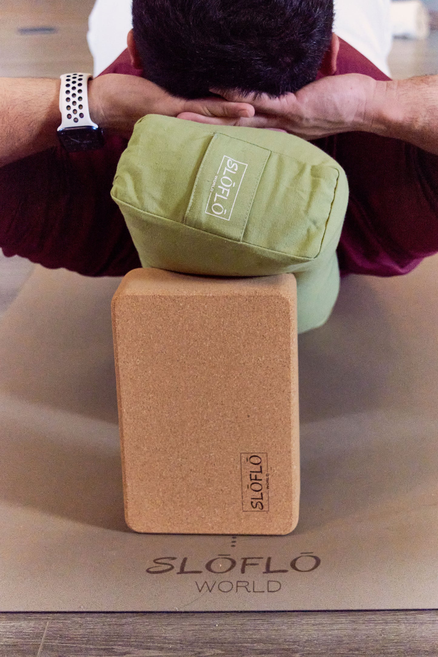 100% cotton Prana Yoga Bolster|Sage - SLOFLO World