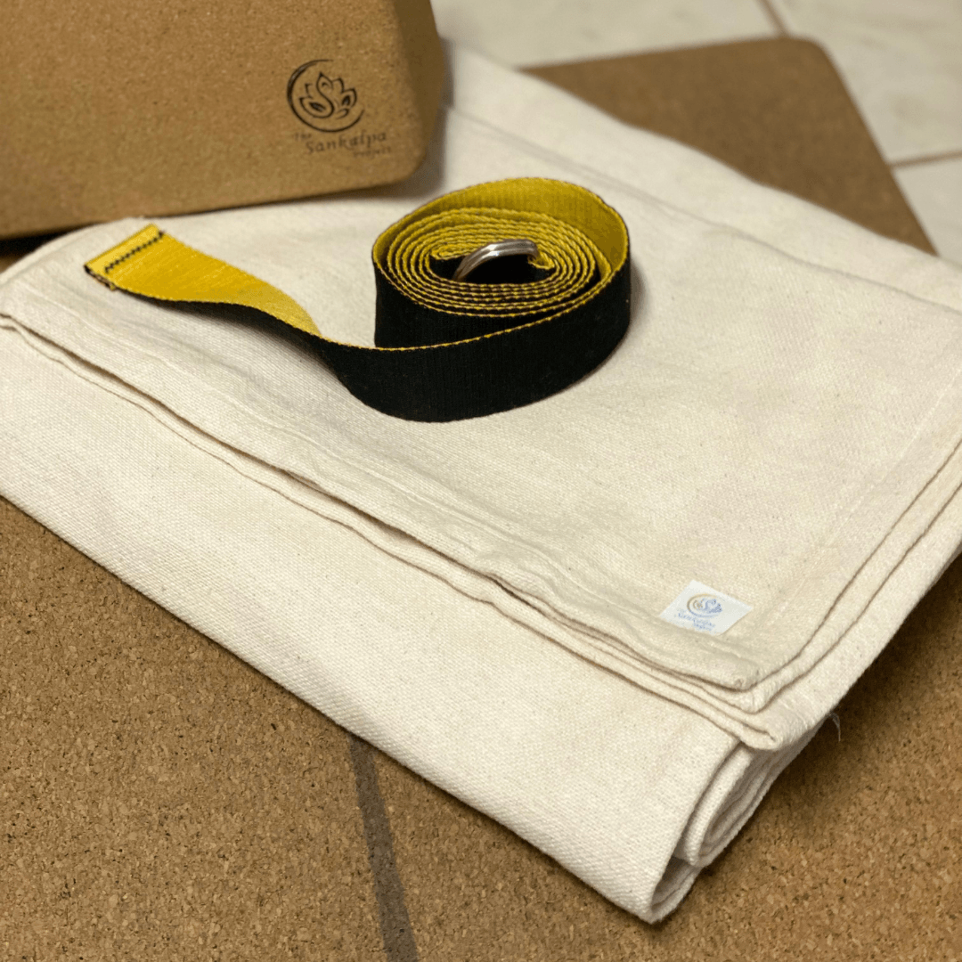 100% Cotton Biodegradable Yoga Blanket - The Sankalpa Project