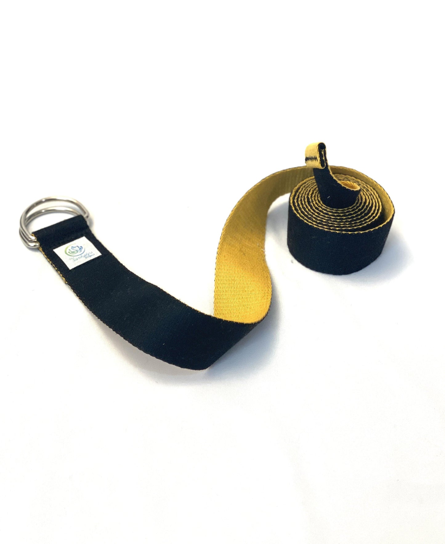 BlackTwo-toned Cotton Yoga Strap - The Sankalpa Project