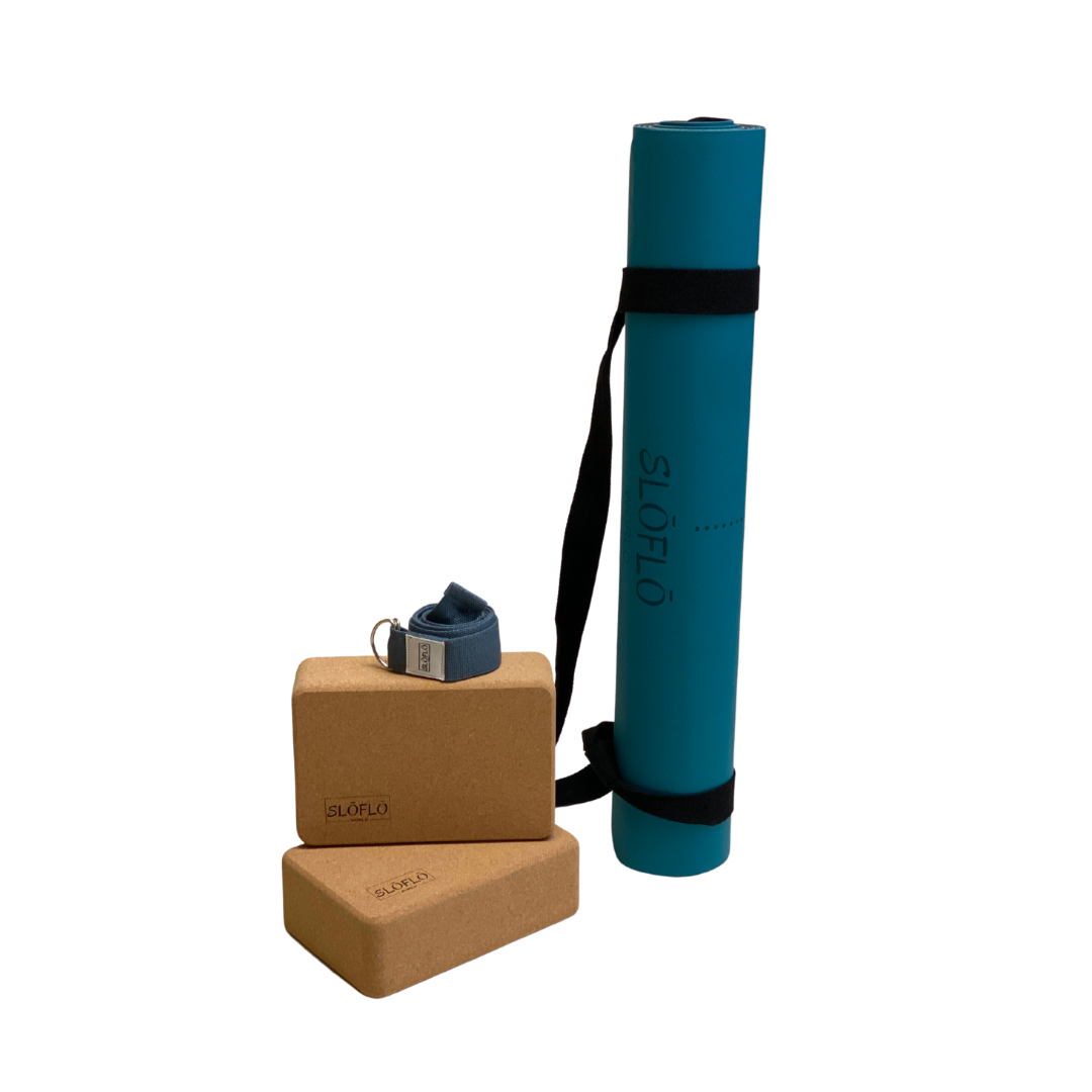 SLOFLO Essential Rubber Yoga Mat 4.5mm Teal - SLOFLO World