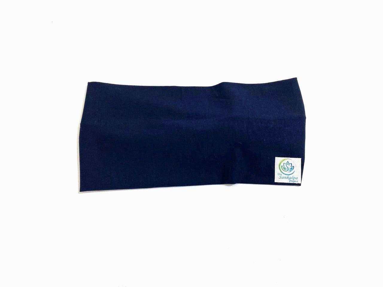 Dark Blue Cotton Headband - The Sankalpa Project
