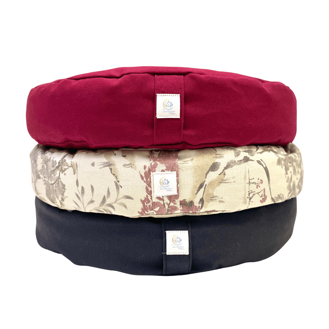 Burgundy Crescent Meditation Zafu - The Sankalpa Project