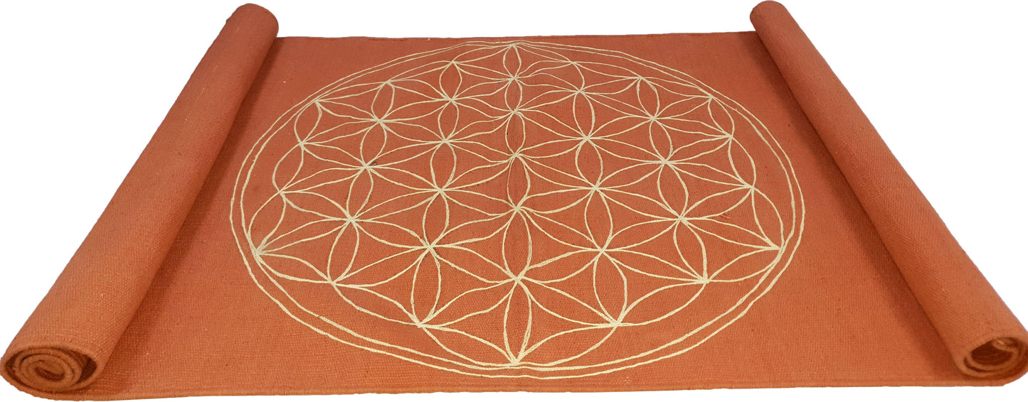 100% Cotton Mysore Yoga Rug - The Sankalpa Project