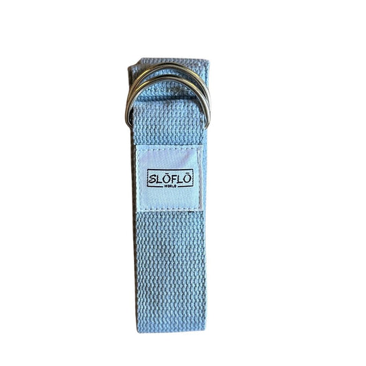 Blue Cotton Yoga Strap