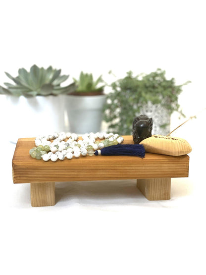 Mini Cedar Meditation Table/ Riser - The Sankalpa Project