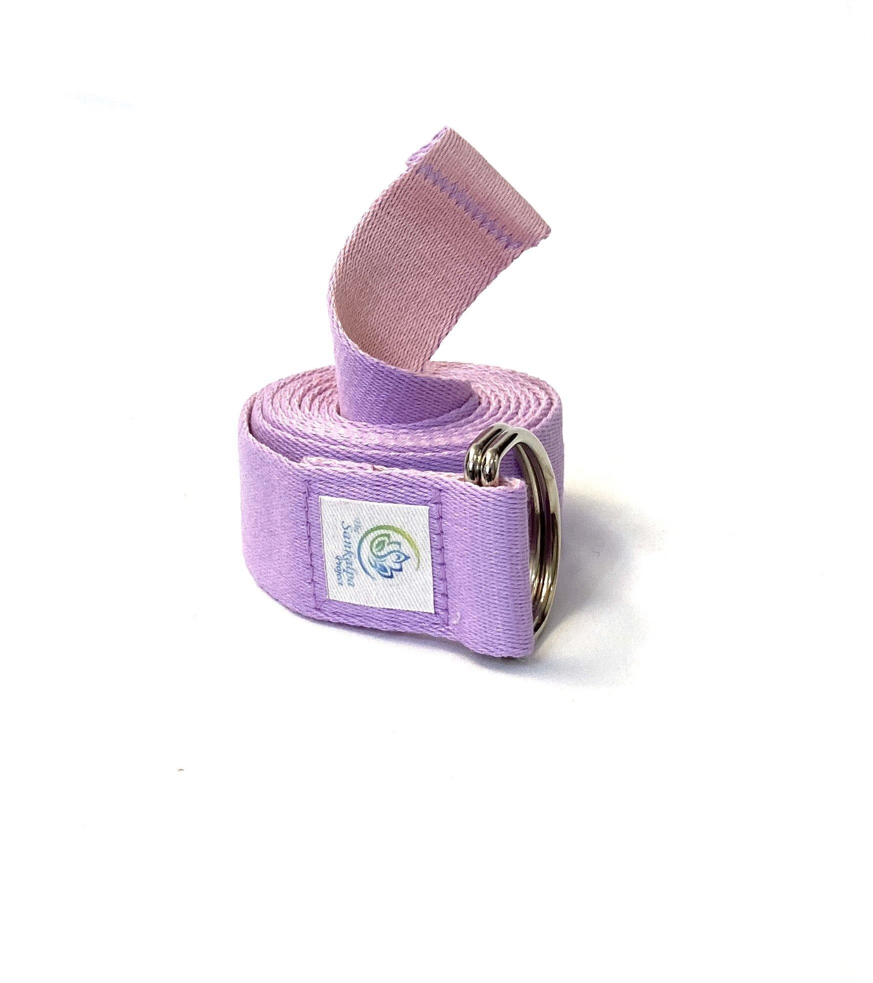 Purple Two-toned Cotton Yoga Strap - The Sankalpa Project