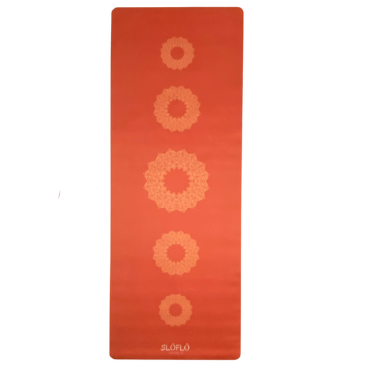 Suede SLOFLO Combination Yoga Mat 4mm Blooms - SLOFLO World