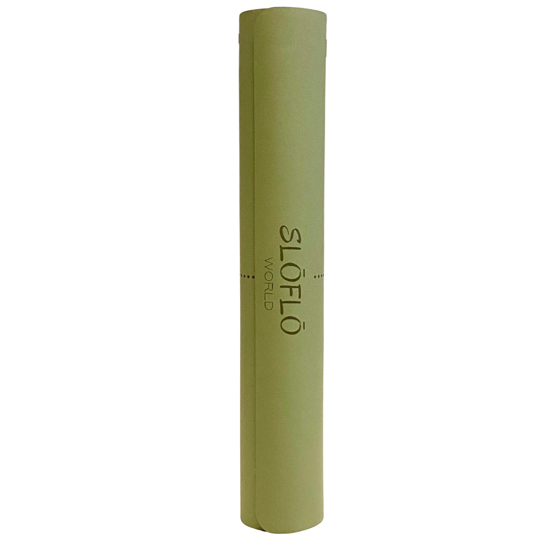 SLOFLO Essential Rubber Yoga Mat 4.5mm Sage - SLOFLO World