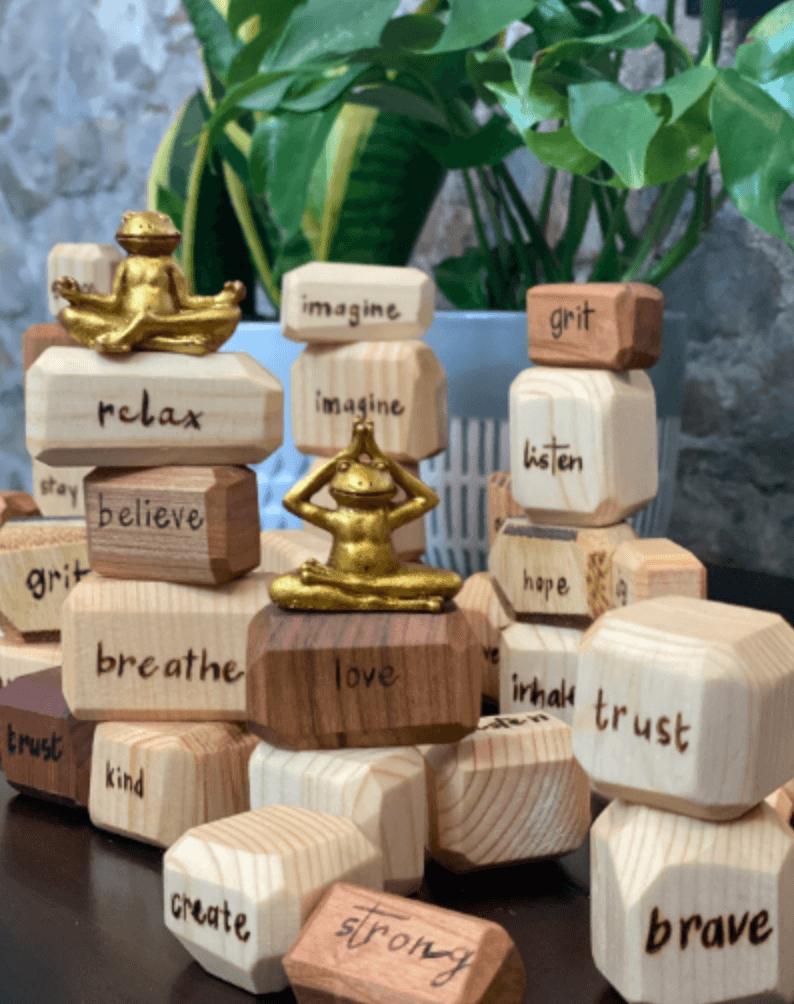Wooden Stacking Stones Set - The Sankalpa Project